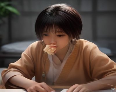 密桃视频美食博主小李在厨房拍摄烹饪视频，暖黄灯光下食材色泽诱人，粉丝互动热烈